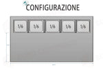 SALADETTE ATOSA ESL3832-GR 2 ANTE CON PORTACONDIMENTI - 5 X GN 1/6