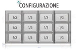 SALADETTE ATOSA ESL3850-GR 3 ANTE CON COPERCHIO COPRINGREDIENTI - 4 X GN 1/1