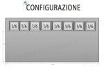 SALADETTE ATOSA ESL3853-GR 3 ANTE CON PORTACONDIMENTI - 8 X GN 1/6