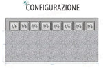 SALADETTE ATOSA ESL3854-GR 3 ANTE CON PORTACONDIMENTI - 8 X GN 1/6