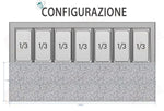 SALADETTE ATOSA ESL3858-GR 3 ANTE CON PORTACONDIMENTI - 7 X GN 1/3