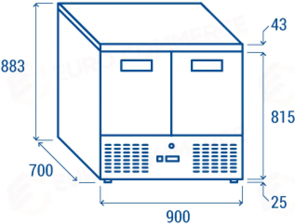 SALADETTE CONGELATORE VENTILATA GN1/1 (TOP INOX) -10°/-20°C - CNX 90V - COOL HEAD