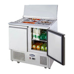 SALADETTE ATOSA ESL3800-GR 2 ANTE CON COPERCHIO COPRINGREDIENTI - 4 X GN 1/1 - ESL3800-GR - ATOSA