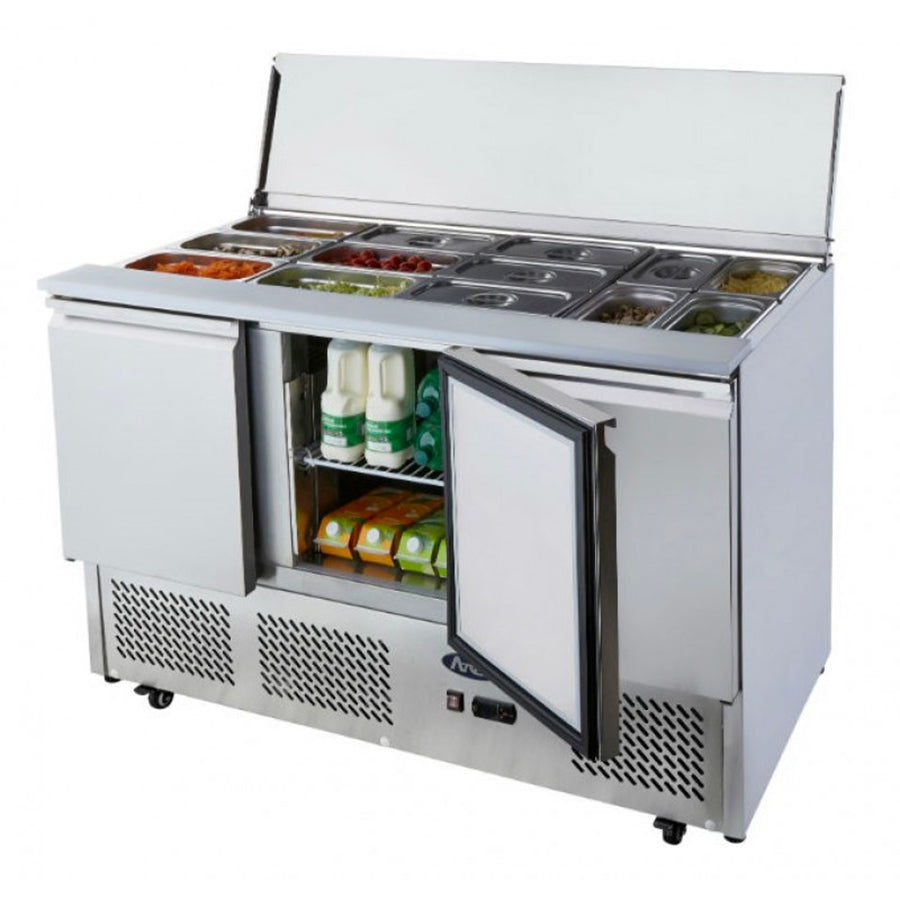 SALADETTE ATOSA ESL3850-GR 3 ANTE CON COPERCHIO COPRINGREDIENTI - 4 X GN 1/1 - ESL3850-GR - ATOSA