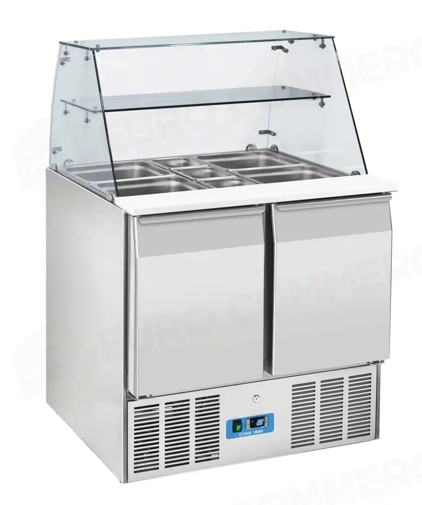 SALADETTE REFRIGERATA  GN1/1 (TOP APRIBILE) +0°/+8°C - CRQ 90A - COOL HEAD