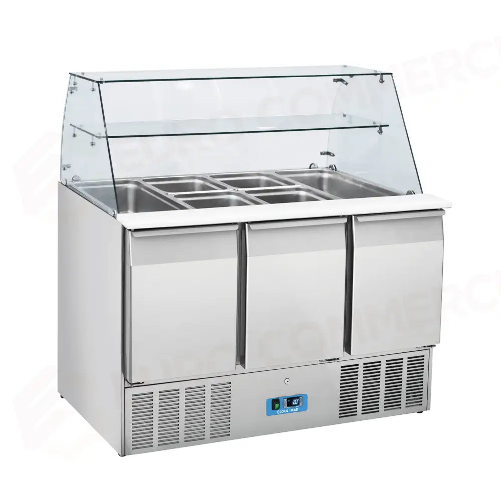 SALADETTE REFRIGERATA  GN1/1 (TOP APRIBILE) +0°/+8°C - CRQ 93A - COOL HEAD