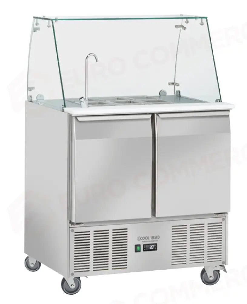 SALADETTE REFRIGERATA GN1/1 (TOP APRIBILE E RUBINETTO) +2°/+10°C - BB 90 - COOL HEAD