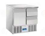 SALADETTE REFRIGERATA GN1/1  (TOP INOX & CASSETTI) +0°/+8°C - CRD 92A - COOL HEAD