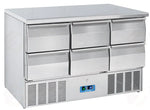 SALADETTE REFRIGERATA GN1/1  (TOP INOX & CASSETTI) +0°/+8°C - CRD 96A - COOL HEAD