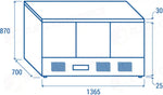 SALADETTE REFRIGERATA GN1/1 (TOP PIZZA) +0°/+8°C - CRZ 93A - COOL HEAD