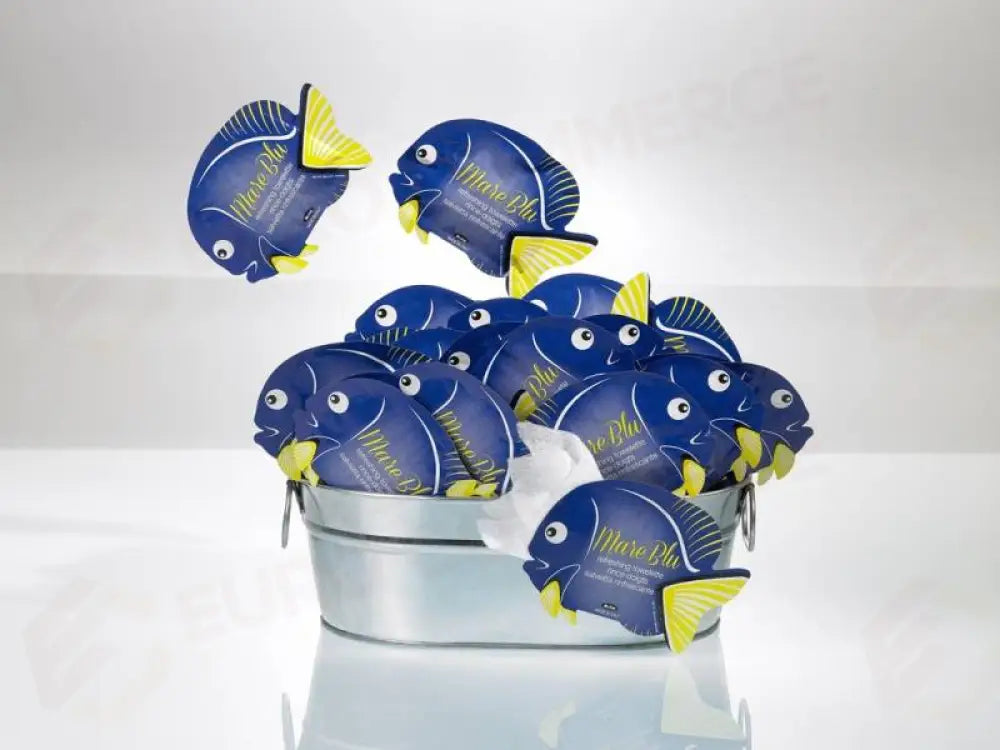 SALVIETTA MAREBLU BLU/GIALLO - 11X7 CM - T6337 - LEONE - SALVIETTE