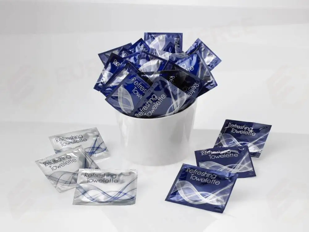 SALVIETTA METALLIZZATA BLU - 7X14 CM - T6340.TG - LEONE - SALVIETTE