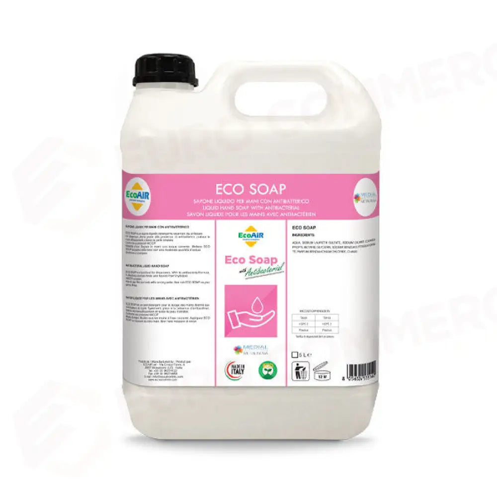 SAPONE LIQUIDO CON ANTIBATTERICO PER LE MANI - ECOSOAP - 85000130 - ATTREZZATURA