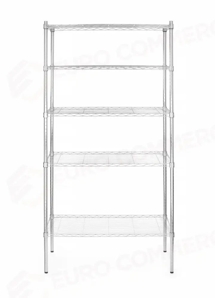 SCAFFALE DI STOCCAGGIO CON 5 RIPIANI CROMO 910X455X(H)1830MM - HENDI
