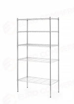 SCAFFALE DI STOCCAGGIO CON 5 RIPIANI HENDI CROMO 910X455X(H)1830MM - 812204