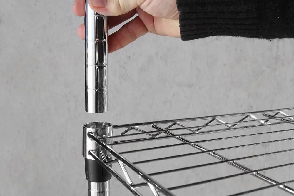 SCAFFALE DI STOCCAGGIO CON 5 RIPIANI HENDI CROMO 910X455X(H)1830MM - 812204