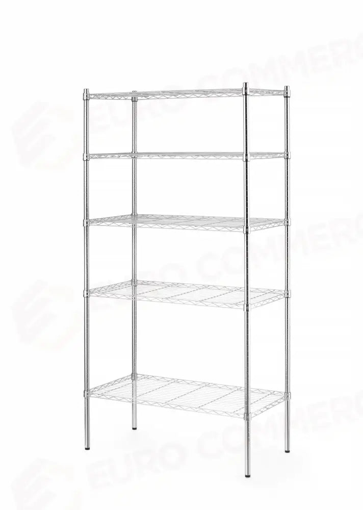 SCAFFALE DI STOCCAGGIO CON 5 RIPIANI HENDI NERO 910X455X(H)1830MM - 812990