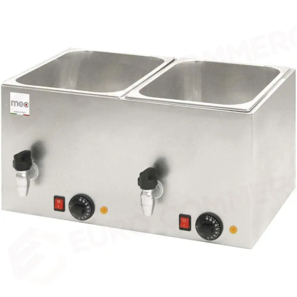 Scalda Wurstel Professionale Mec HD200 - 2 Vasche Con Rubinetto