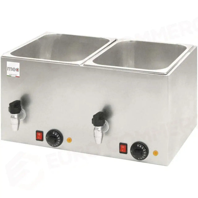 CHAUFFE SAUCISSES PROFESSIONNEL HD200 - 2 BACS AVEC ROBINET - HD200 - MEC EUROPE