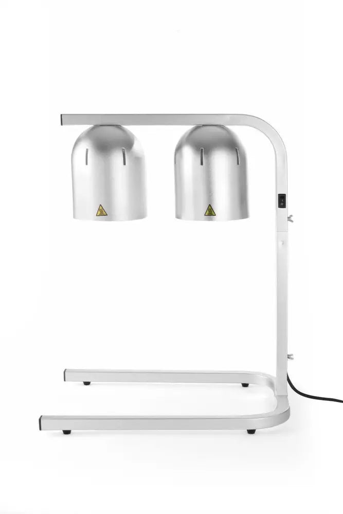 SCALDAVIVANDE CON 2 LAMPADE INFRAROSSE ARGENTO 230V/250W 453X360X(H)790MM - HENDI