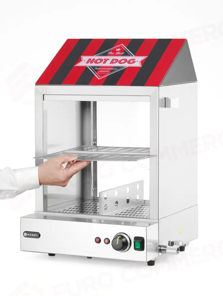 SCALDAVIVANDE PER HOT DOG HENDI ARGENTO 230V/2000W 508X445X(H)693MM - 265048
