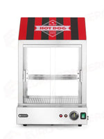SCALDAVIVANDE PER HOT DOG HENDI ARGENTO 230V/2000W 508X445X(H)693MM - 265048