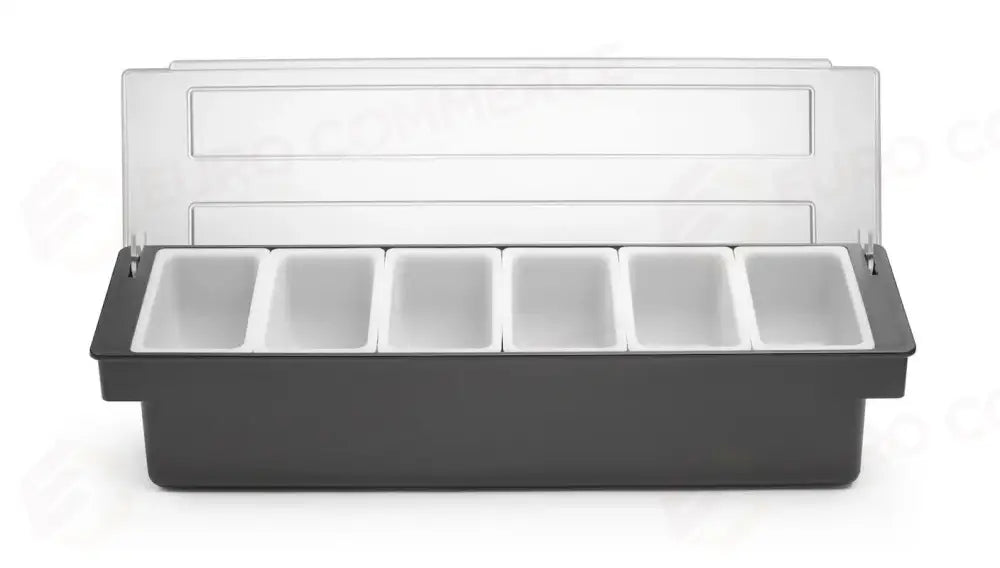 SCATOLA DEGLI INGREDIENTI – 6 CONTENITORI BARUP 480X150X(H)100MM - HENDI