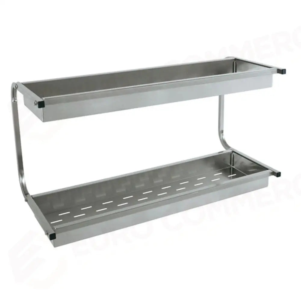 SCOLABICCHIERI PENSILE 2 PIANI BICCHIERI CM 83 - 5056 - METALCARRELLI - CARRELLI