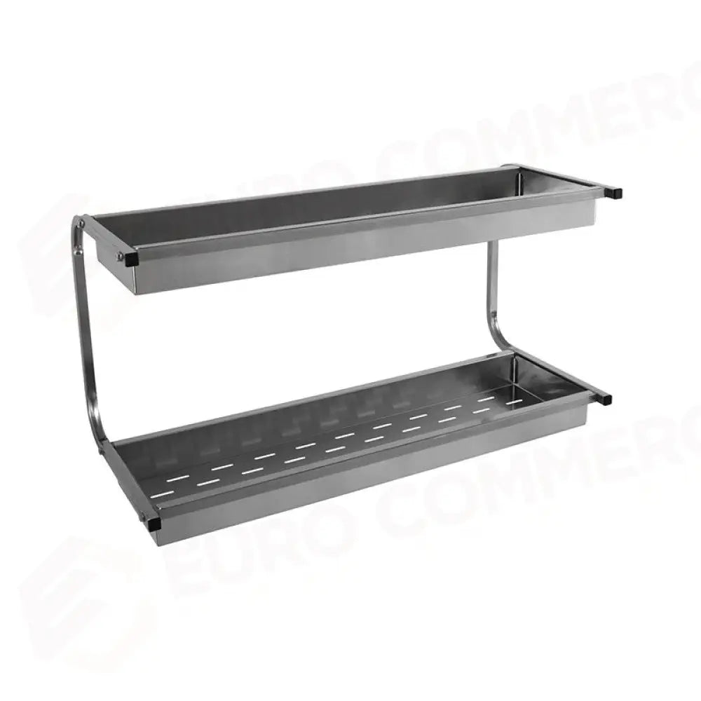 SCOLABICCHIERI PENSILE 2 PIANI SCOLABICCHIERI CM 83 - 5066 - METALCARRELLI - CARRELLI