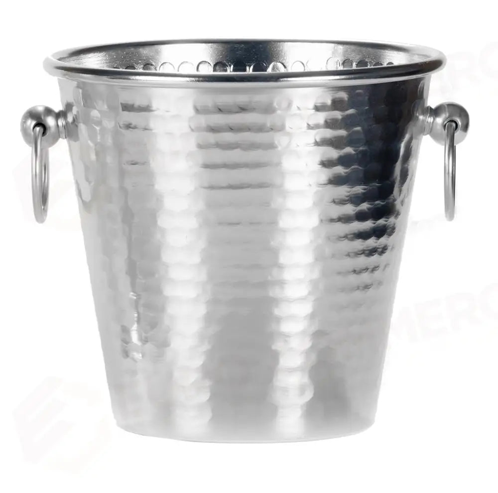 SECCHIELLO CHAMPAGNE MARTELLATO CON ANELLI 21 CM ARGENTO 116 CIANA - 0980088 - MEDRI