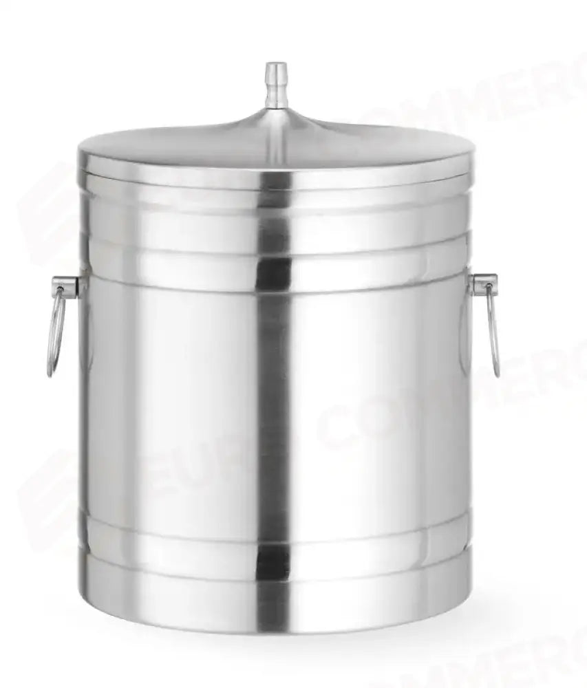 SECCHIELLO PER GHIACCIO A DOPPIA PARETE BARUP 5L ARGENTO Ø200X(H)230MM - HENDI