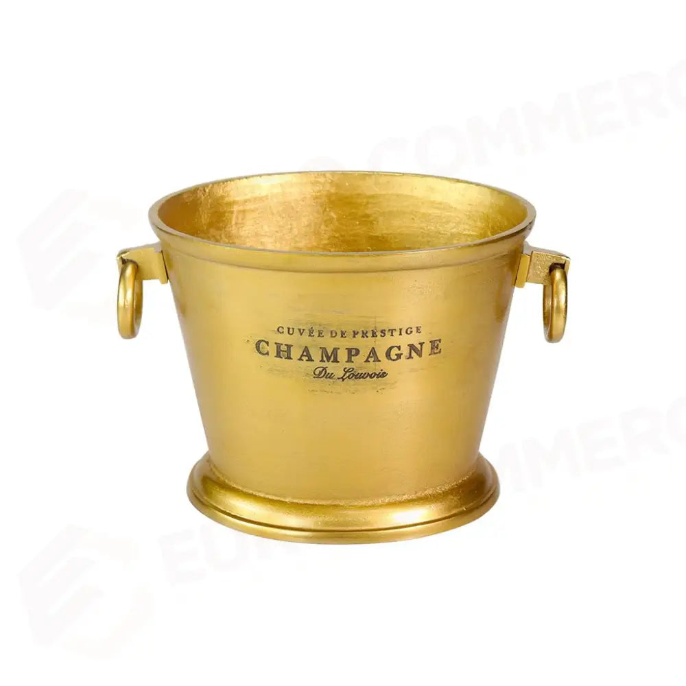 SECCHIELLO PORTABOTTIGLIE OVALE CON ANELLI 32X26 CM SAINT TROPEZ GOLD TB-AL-09-G MEDRI - 13600031 - MEDRI