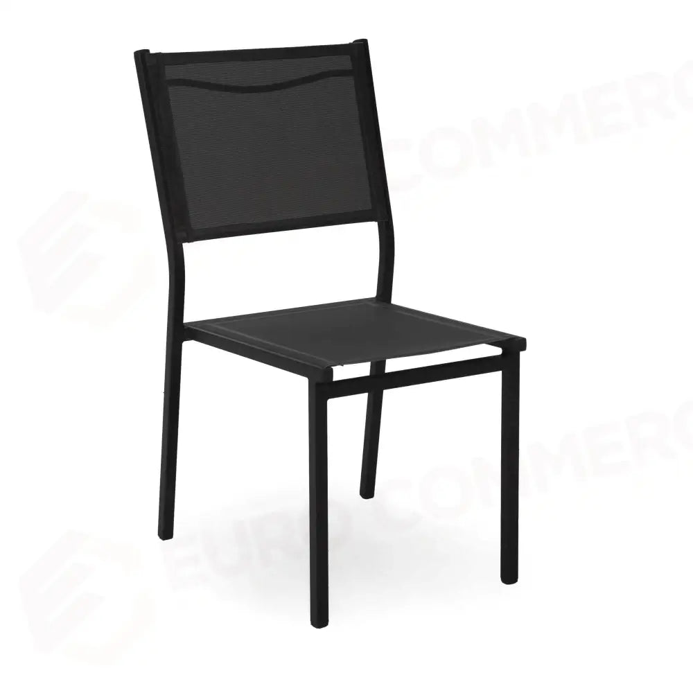 SEDIA ALLUMINIO SULLIVAN IMPILABILE ANTRACITE CM55X46H43/88 - 6457990000 - VACCHETTI