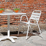 SEDIA CALIPSO IN ALLUMINIO - BIANCO