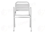 SEDIA CALIPSO IN ALLUMINIO - BIANCO