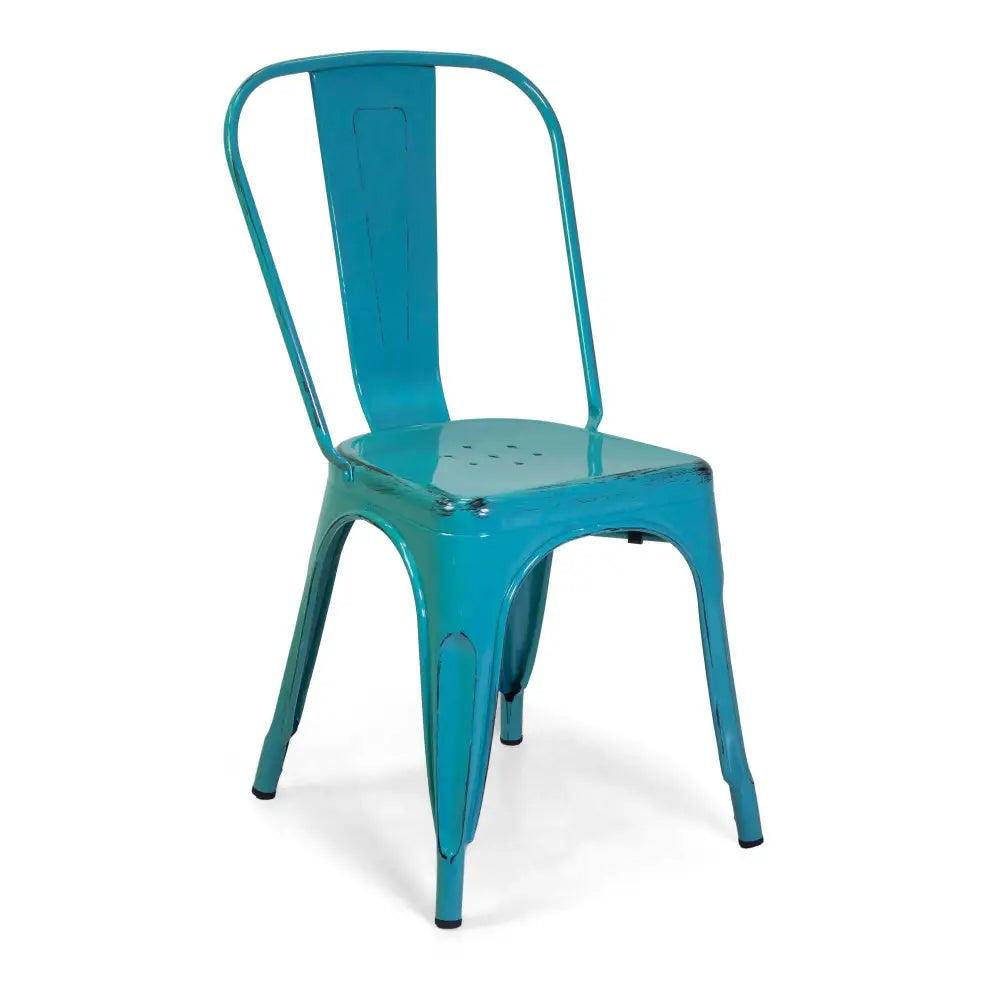 SEDIA FERRO NEW BRISTOL AZZURRO ANTICO CM43X43H45/84 - 8043540000 - VACCHETTI
