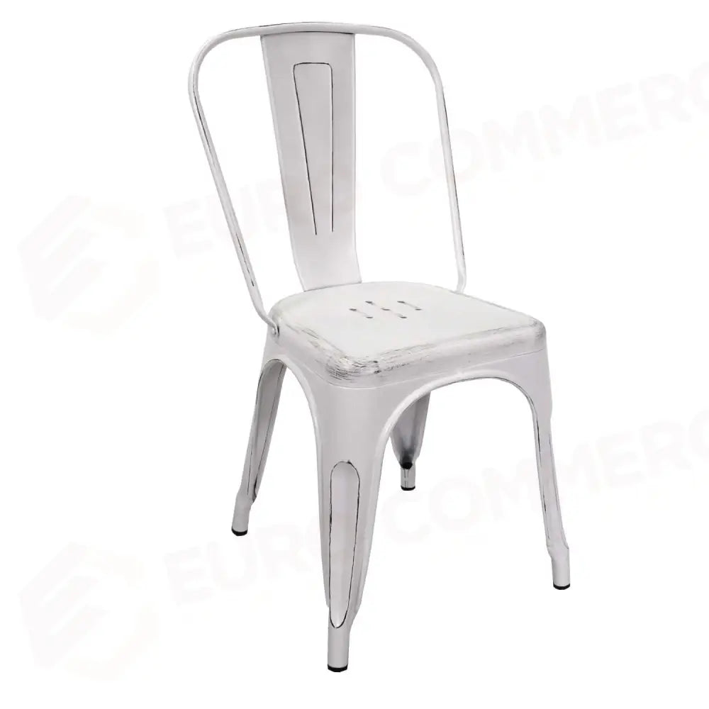 SEDIA FERRO NEW BRISTOL BIANCO ANTICO CM43X43H45/84 - 8041810000 - VACCHETTI