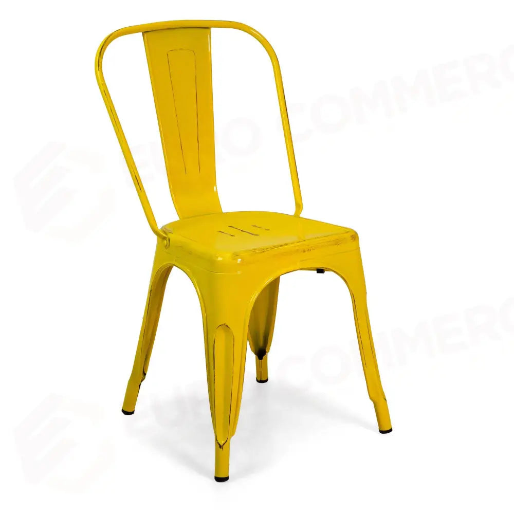 SEDIA FERRO NEW BRISTOL GIALLO ANTICO CM43X43H45/84 - 8043560000 - VACCHETTI
