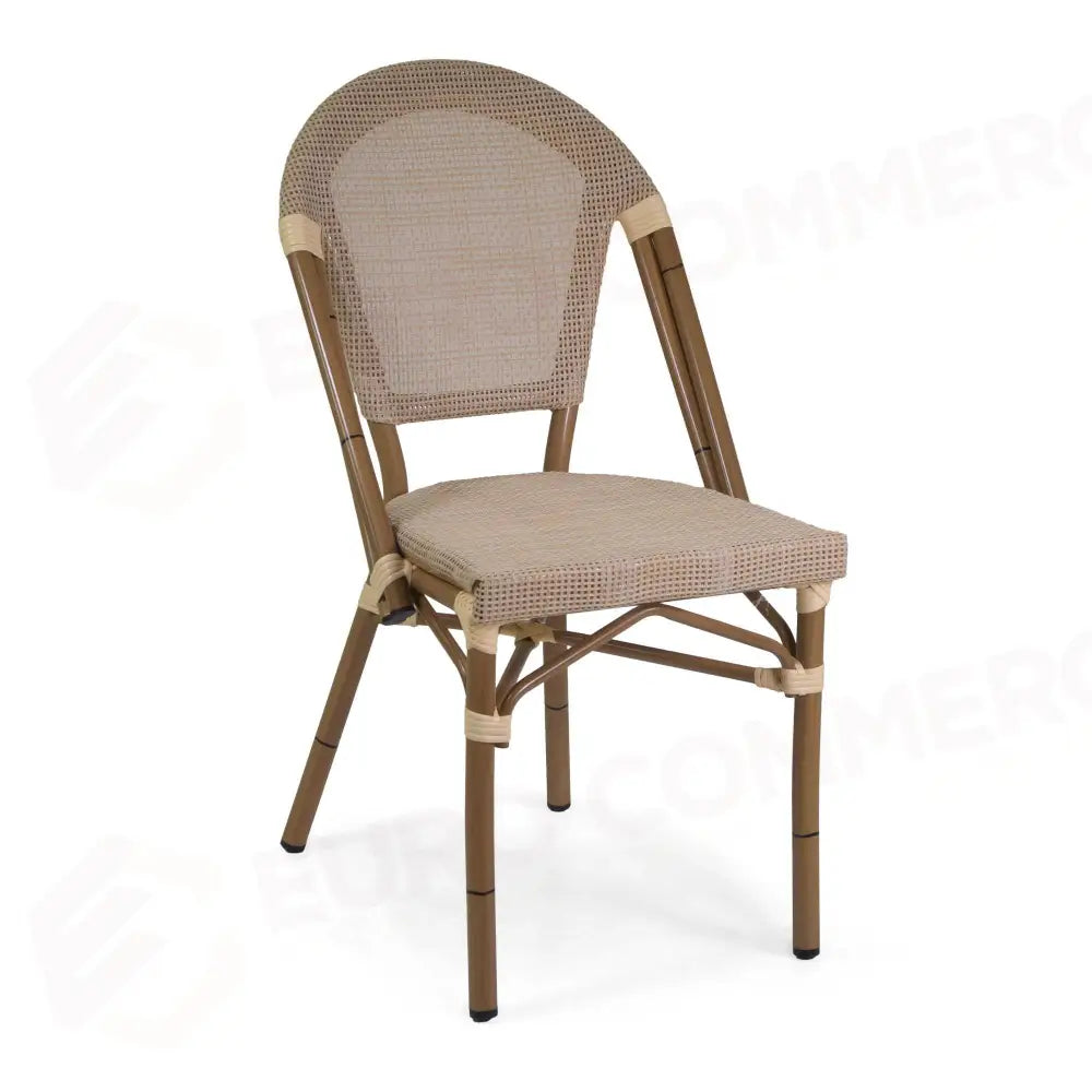 SEDIA FRANCESE ALLUMINIO TEXTILENE NATURALE CM46X56H45/87 - 6470160000 - VACCHETTI