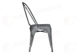 SEDIA IN LAMIERA - SILVER - IMPILABILE