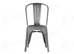 SEDIA IN LAMIERA - SILVER - IMPILABILE