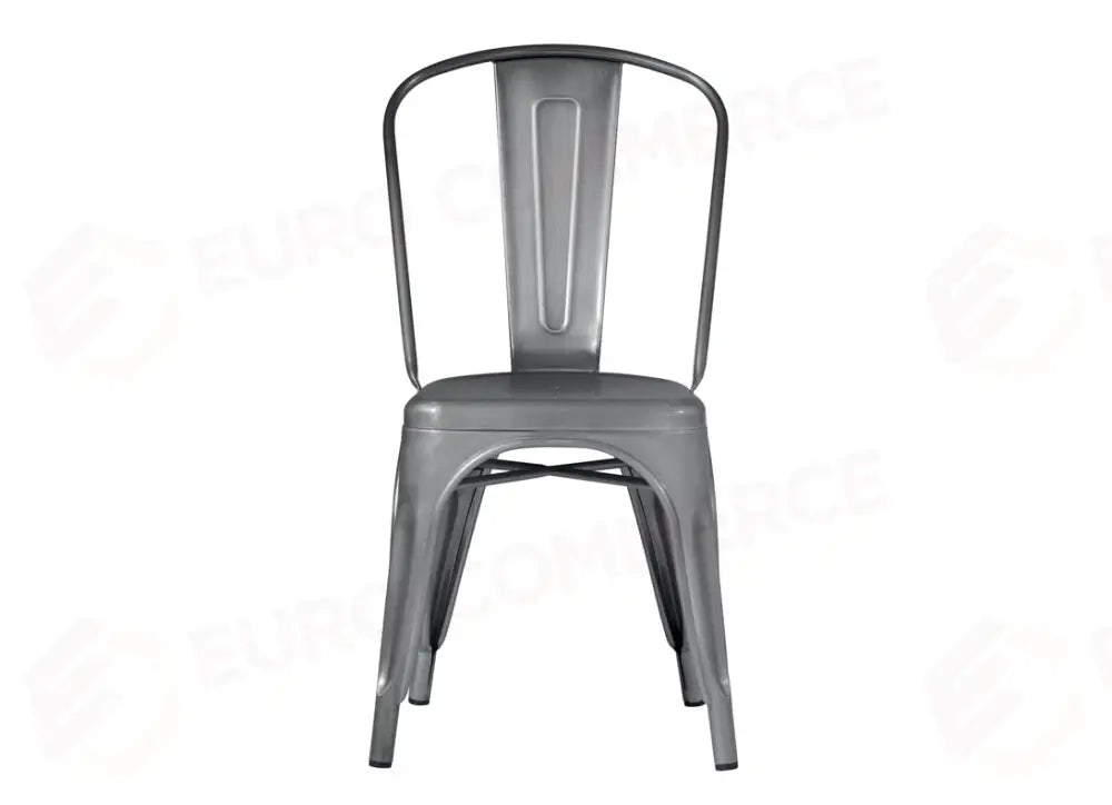 SEDIA IN LAMIERA - SILVER - IMPILABILE