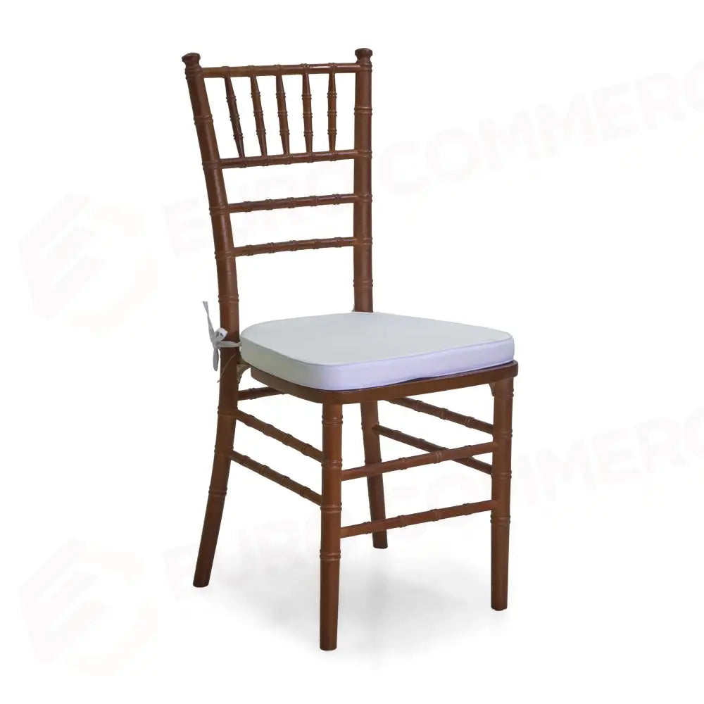 SEDIA LEGNO CHIAVARI NOCE C/CUSCINO CM40X40H43/92 - 28068300MA - VACCHETTI