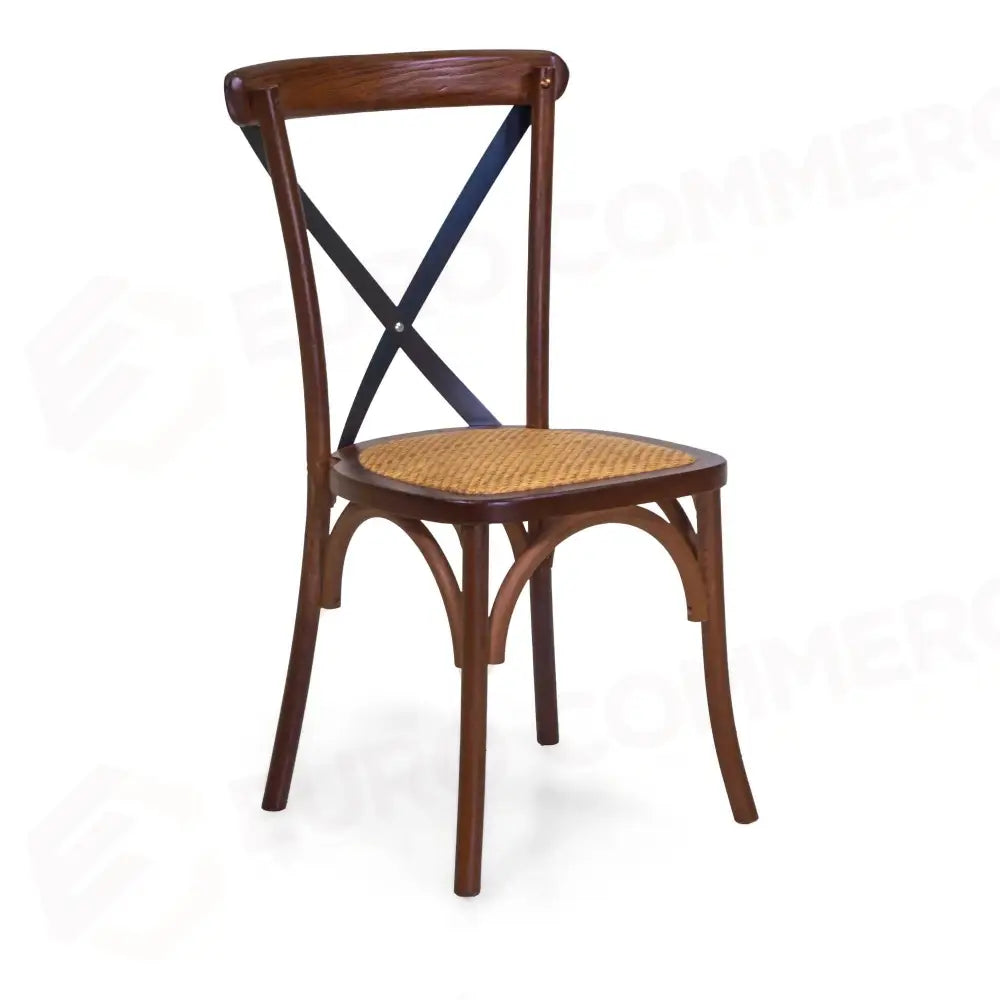SEDIA LEGNO CROSS STECCHE IN FERRO NOCEIMPILABILE CM51X55H89 - 2807720000 - VACCHETTI