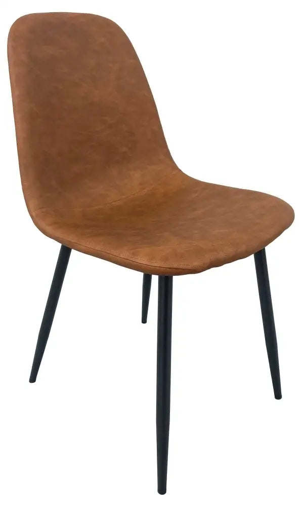 SEDIA MALVA ECOPELLE MARRONE STRUTTURA METALLO CM44X54H46/86 - 2812740000 - VACCHETTI