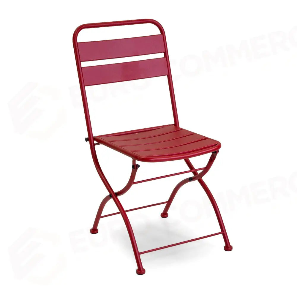 SEDIA METALLO ROVIGO PIEGHEVOLE ROSSO CM44X53H45/86 - 6466410000 - VACCHETTI