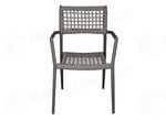 SEDIA PADOVA IN ALLUMINIO - WICKER ANTRACITE - ANTRACITE