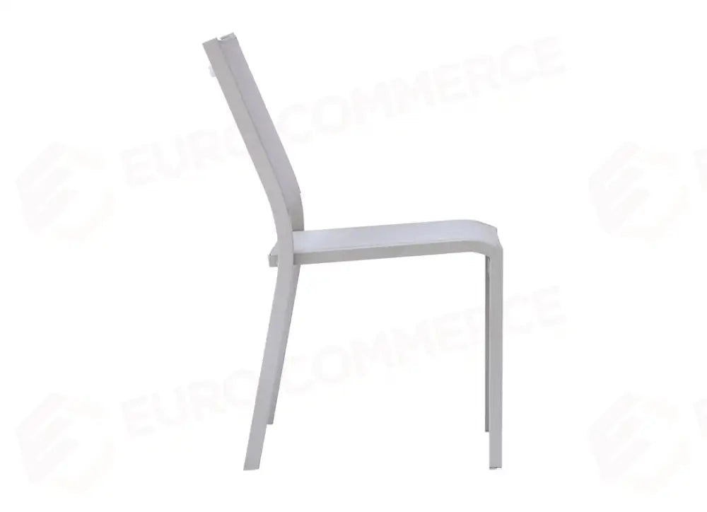 SEDIA POLA IN ALLUMINIO - TEXTILENE GRIGIO CHIARO - CRETA