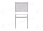 SEDIA POLA IN ALLUMINIO - TEXTILENE GRIGIO CHIARO - CRETA