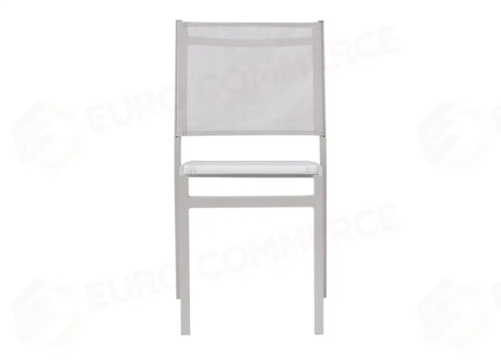 SEDIA POLA IN ALLUMINIO - TEXTILENE GRIGIO CHIARO - CRETA